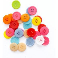 İleri Grup Renkli Plastik Düğme 2 cm 30GR