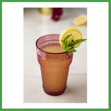 Soi Home Akrilik Mürdüm 6'lı Uzun Bardak & Su Meşrubat Bardağı 400 ml ( Cam Değildir ) Soı