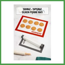 Soi Home Fırınlanabilir Kendinden Yağlı Silikon Pişirme Matı Hamur Açma Matı Silpat 30X40 cm 1 Adet Soı