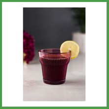 Soi Home Akrilik Mürdüm Tekli Kısa Bardak & Su Meşrubat Kahve Yanı Bardağı 300 ml ( Cam Değildir ) Soı