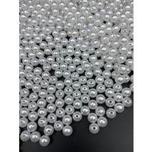 100GR 10MM Renk Lüks / Lüx Kaplama Plastik Inci, Takı Yapım Boncuğu (100GR,~190 Adet)