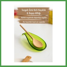 Soi Home Akrilik Yeşil Tezgah Üstü Kirli Kaşıklık & Kepçe Altlığı Soı