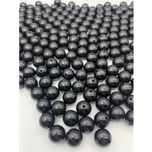 16MM Siyah Renk Plastik Inci, ve Takı Yapım Boncuğu (100 Gr,~45 Adet)