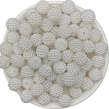 50 gr 14MM Renk Parçalı Böğürtlen Inci Takı Yapım Boncuğu (~52 Adet)