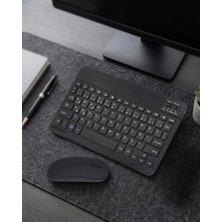 Herşey Trend Bluetooth Klavye Mouse Seti Taşınabilir Wireless Bilgisayar Aksesuarı