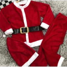 Öykünün Dünyası Noel Baba Şapkalı Unisex Yılbaşı Kostümü