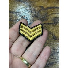 3x2 cm Nakış Işleme Varaklı Arma