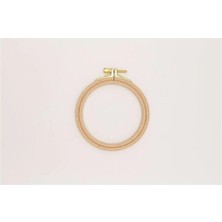 Ahşap Vidalı Nakış Kasnak No:1 - 8 mm Açık Kahverengi