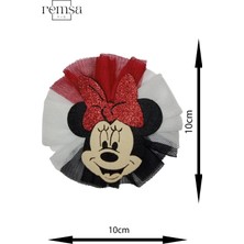 Keçe Arma - Yama - Patch - Minnie Mouse Modeli (10CM x 10CM)