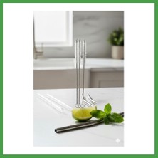 Soi Home 3?lü Paslanmaz Çelik Pipet Temizleme Fırçası Seti Soı