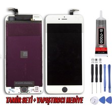 Zamerya Iphone 6 Plus Uyumlu LCD Ekran A Kalite Beyaz Montaj Kiti