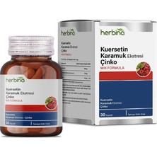 Herbina Kuersetin 300 Mg 30 Kapsül Quercetin Karamuk Ekstresi Çinko