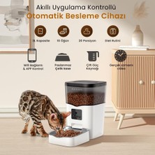 Happy Trend Prime 3l Wi-Fi Kameralı Akıllı Otomatik Kedi Köpek Mama Kabı Besleme Ünitesi (Sesli Komut+Çelik Kase+App Kontrol)