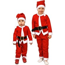 Chiristmas Yılbaşı Noel Baba Erkek Çocuk Kostüm Takım