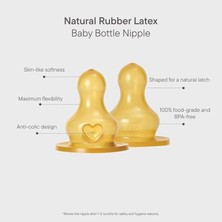 Happy Trend Baby Bottle Ikili Kauçuk Biberon Ucu- Hızlı Akış