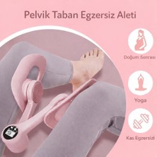 Happy Trend Dijital Ekranlı Pelvik Taban Egzersiz Aleti – Doğum Sonrası, Yoga ve Kas Egzersizi Için Pembe