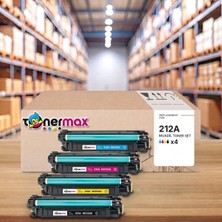 tonermax Hp 212A Cmyk Muadil Toner Seti - Çipli / Color Laserjet Enterprise M554 / M555 / Mfp M578 / W2120A / W2121A / W2122A / W2123A