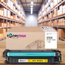 tonermax Hp 212X W2122X Sarı Muadil Toner - Çipli / Color Laserjet Enterprise M554 / M555 / Mfp M578