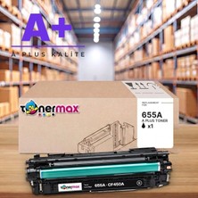 tonermax Hp 655A CF450A Siyah Muadil Toner A Plus / Color Laserjet Enterprise M652 / M653 / Mfp M681 / M682