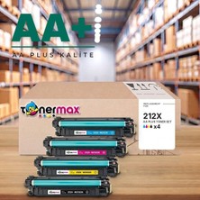 tonermax Hp 212X Cmyk Muadil Toner Seti Aa Plus / Color Laserjet Enterprise M554 / M555 / Mfp M578 / W2120X / W2121X / W2122X / W2123X