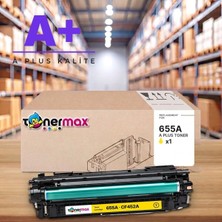 tonermax Hp 655A CF452A Sarı Muadil Toner A Plus / Color Laserjet Enterprise M652 / M653 / Mfp M681 / M682