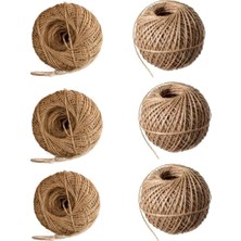 Happy Trend Ipi Hasır Ipi Kırnap Ipi Kendir Ipi Keten Ipi - Süsleme Hobi El Işi Jüt Ip Hasır Ip (1 mm 6 Adet, Metre, 100)