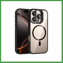 Soi Home Joko iPhone 16 Pro Uyumlu Remim Lensli Magsafe Standlı Kapak - Siyah Soı