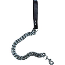Köpek Gezdirme Tasması, Zincir, Gümüş Renk, 100 cm