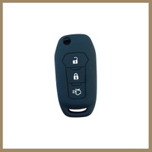 Bezos Ford Focus 5 Sustasız Anahtar Uyumlu Silikon Oto Anahtar Kumanda Kabı Kılıf Siyah 22