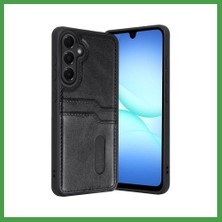 Soi Home Samsung Galaxy A37 5g Uyumlu Sara Kartvizitli Deri Kılıf - Siyah Soı