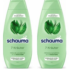 Schauma 7 Otlu Yağlı Saçlar Için Şampuan 2X400 ml