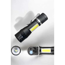 Hace Bazaar El Feneri LED USB Şarjlı Zoom Mini LED Işık Acil Durum Feneri