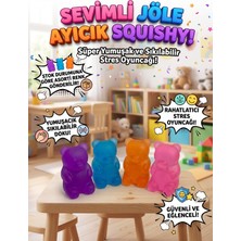 Sevimli Jöle Ayıcık Squishy Süper Yumuşak Sıkılabilir Stres Oyuncağı (Gummy Bear) – Asorti Renk