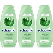 Schauma 7 Otlu Yağlı Saçlar Için Şampuan 3X400 ml
