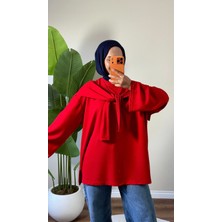 Gamze Özkurt Omuz Şallı Modal Basic Tunik