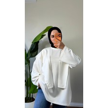 Gamze Özkurt Omuz Şallı Modal Basic Tunik