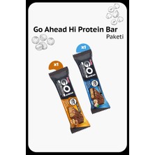 Ülker Go Ahead High Protein Bar Tanışma Paketi - Yer Fıstıklı ve Fındıklı - Birer Adet