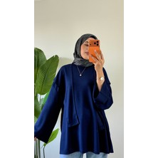 Gamze Özkurt Omuz Şallı Modal Basic Tunik