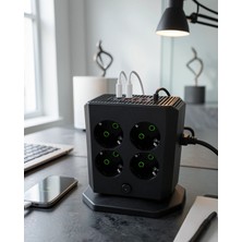 Nemere Dikey Çoklu Priz 8 Priz 4 USB 2 Type-C Girişli Uzatma Prizi UCZZA105PRİZ-2