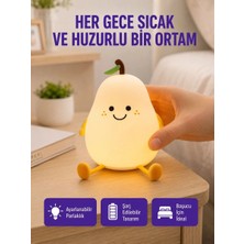 Herşey Trend USB Şarjlı Armut Gece Lambası Dokunmatik Renk Değişimli