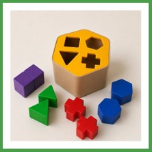 Soi Home 3D Baskı Montessori Şekil Eşleştirme Kutusu - Eğitici Geometrik Zekâ Oyuncağı Soı