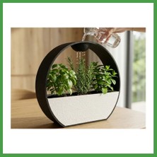 Soi Home 3D Baskı Kendinden Sulamalı Dekoratif Saksı - Otomatik Sulama Sistemli Modern Bitki Saksısı Soı