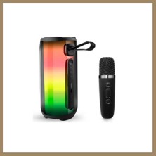 Bezos Pluse 5 Mikrofonlu Rgb Kablosuz Hoparlör - Siyah 22