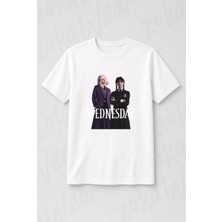 Zoka Wear Wednesday And Enid Dizi Film Baskılı Tişört