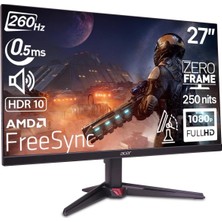 Nitro VG270W5BMIIPX 27 260Hz 0.5ms Zeroframe Va Fhd mm Amd Freesync HDR10 Srgb Gaming Monitör