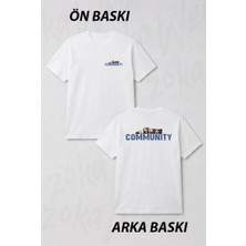 Zoka Wear Community All Caracters Dizi Ön ve Sırt Baskılı Tişört