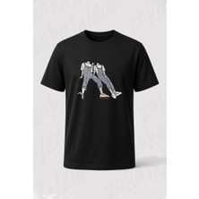 Zoka Wear Genc Sevgililer Baskili Kisa Baskılı Tişört