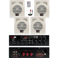 Lastvoice Eko Paket-2 Anfi ve Duvar Tipi Hoparlör Ses Sistemi Paketi, Beyaz, 100W