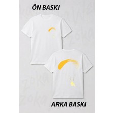 Zoka Wear Yamac Parasutu - Paragliding Baski Ön ve Sırt Baskılı Tişört