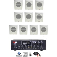 Lastvoice Eko Paket-5 Anfi ve Duvar Tipi Hoparlör Ses Sistemi Paketi, LV-2100, Bluetooth, Usb, 2X10